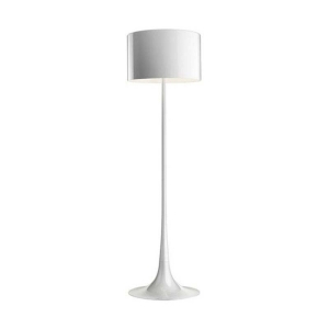 Flos Spun Light F Lampada da Terra Bianco Lucido piantana Dimmer