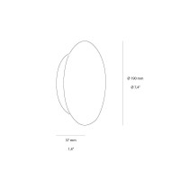 Wever & Ducrè Miles 2.0 Round Dimmable LED Wall Lamp Applique