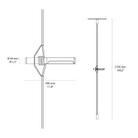 Martinelli Luce SUJU Adjustable Suspension to Ceiling LED Lamp