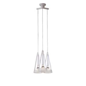 Flos Fucsia 3 triple Pendant Suspension Lamp in Glass