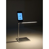 Flos D'E Light 8 pin Table Lamp LED Chrome Charge Battery