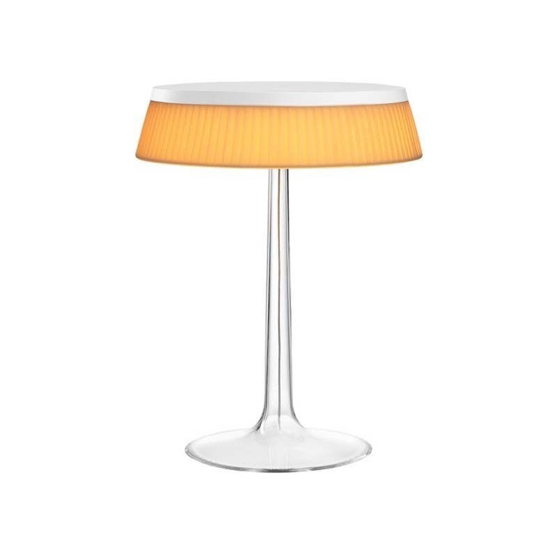 Flos Bon Jour LED Table Lamp White Top Fabric Soft Crown