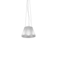 Flos Romeo Moon S1 Suspension Lamp In Borosilicate Acidated