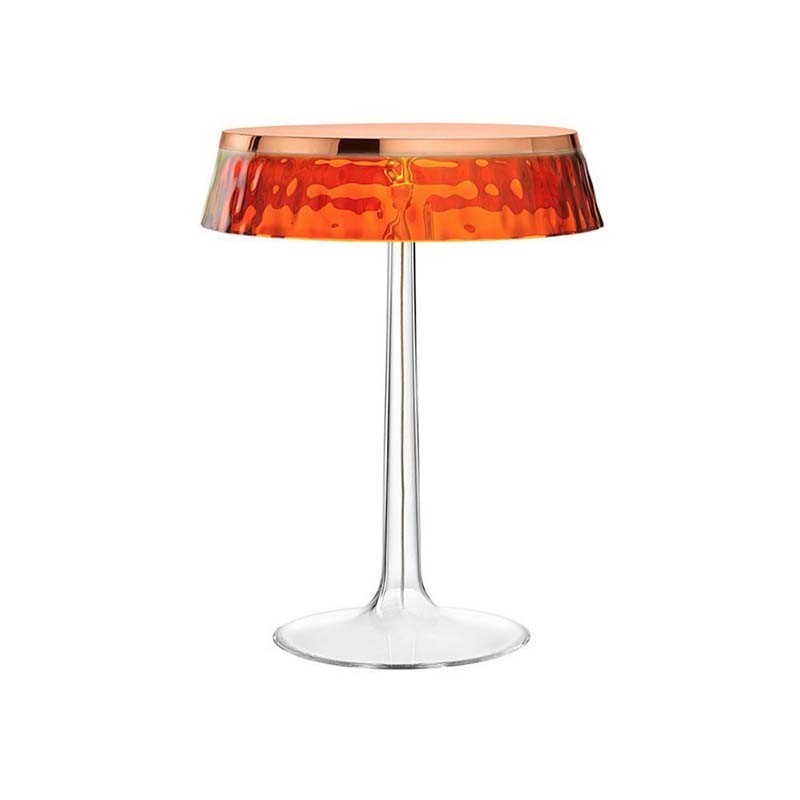 Flos Bon Jour LED Table Lamp Dimmable Top Copper And Amber Crown