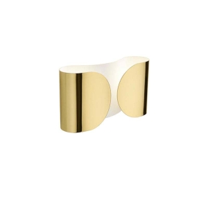 Flos Foglio Applique Wall or Ceiling Lamp Gold 22K by Tobia