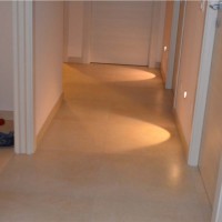 Lampo Segnapasso TRICOLOR a LED 3W con Flangia Nera Tonda a