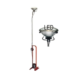 Flos Toio LED Lampada da Terra Rosso Piantana Dimmerabile By