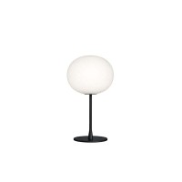 Flos Glo-Ball T1 Matt Black Table Lamp Opal Glass Diffuser By