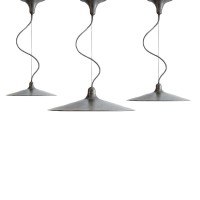 Aldo Bernardi Sassmaòr Lampada a LED Dimmerabile da Sospensione con Cavo Flessibile