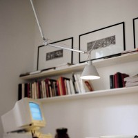 Artemide Tolomeo Off Center Suspension Lamp with Aluminum