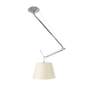 Artemide Tolomeo Off Center Suspension Lamp with Parchment