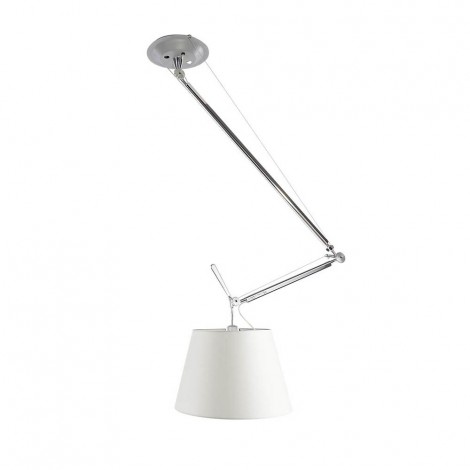 Artemide Tolomeo Off Center Suspension Lamp with Satin Diffuser