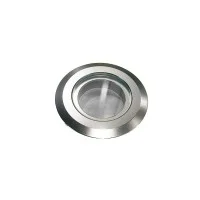 Viabizzuno flush-mounted screen stud with glass for indoor and