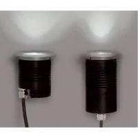 Viabizzuno flush-mounted screen stud with glass for indoor and