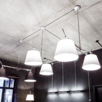 Artemide Tolomeo Basculante Sospensione Due Bracci Diffusori