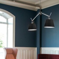 Artemide Tolomeo Basculante Sospensione Due Bracci Diffusori