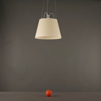 Artemide Tolomeo Mega Suspension Lamp with Parchment Diffuser