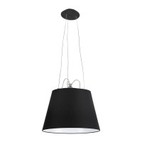 Artemide Tolomeo Mega Suspension Lamp with Black Fabric