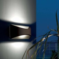 Sovil Moon Applique 6W LED Biemission Wall Lamp in Aluminum for