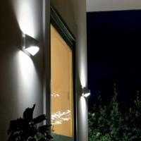 Sovil Moon Applique 6W LED Biemission Wall Lamp in Aluminum for