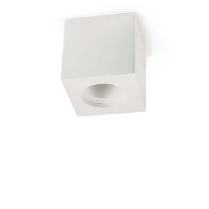 Lampo Ceiling Cube GU10 Surface Round Plaster Gypsolyte