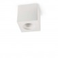 Lampo Ceiling Cube GU10 Surface Round Plaster Gypsolyte