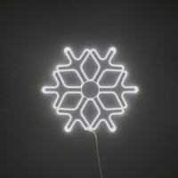 New Lamps Cristallo di Neve NEON LED 2D 60x60cm Luce Chiara per Esterno IP44