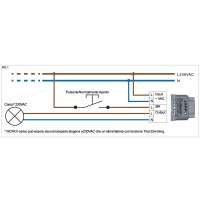 Lampo Dimmer Bluetooth Mono canale con Uscita Taglio di Fase