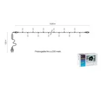 String Light 40 LED 5W 230V 10mt Extendable Cold Clear Light String Light 40 LED 5W 230V 10mt Extendable Cold Clear Light