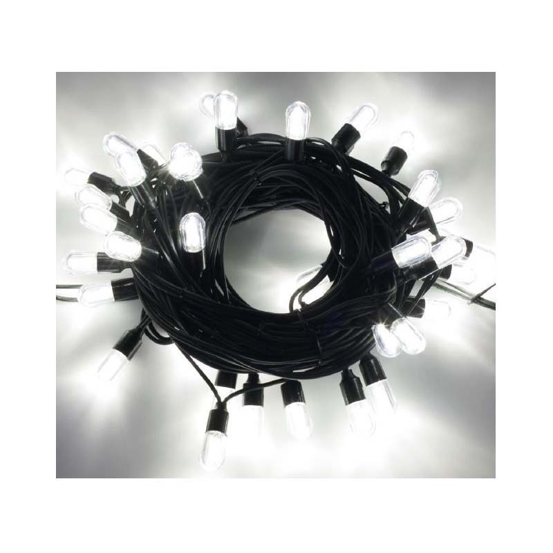 String Light 40 LED 5W 230V 10mt Extendable Cold Clear Light