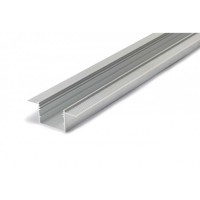 Novalux Kit 2 Meters Aluminum Recessed Profile with Transparent