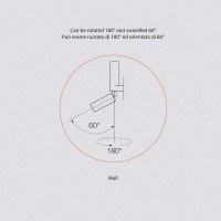 Flos C1 Double Spot Wall Small Ø35 Adjustable LED Spotlight By