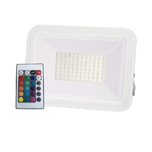 Lampo FLAT Faretto LED RGB 30W Bianco Orientabile Con