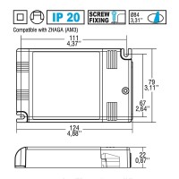 TCI LED Driver 110-240V DC MAXI JOLLY US 60W 1-10V Push