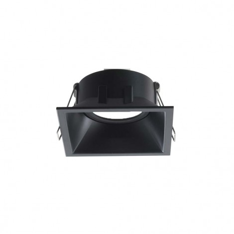 Lampo Black Gu10 Adjustable Square Recessed Downlight For LED