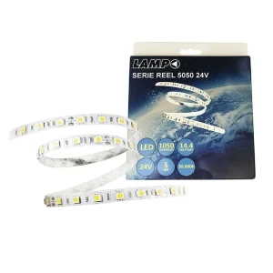 Lampo Strip Striscia LED 5050 60led/m 24V 14.4W/mt Bobina 5