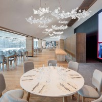 Slamp Hanami Suspension Small LED Dimmable Lamp By Adriano