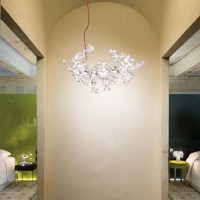 Slamp Hanami Suspension Small LED Dimmable Lamp By Adriano