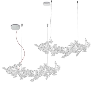 Slamp Hanami Suspension Large LED Dimmable Lamp By Adriano