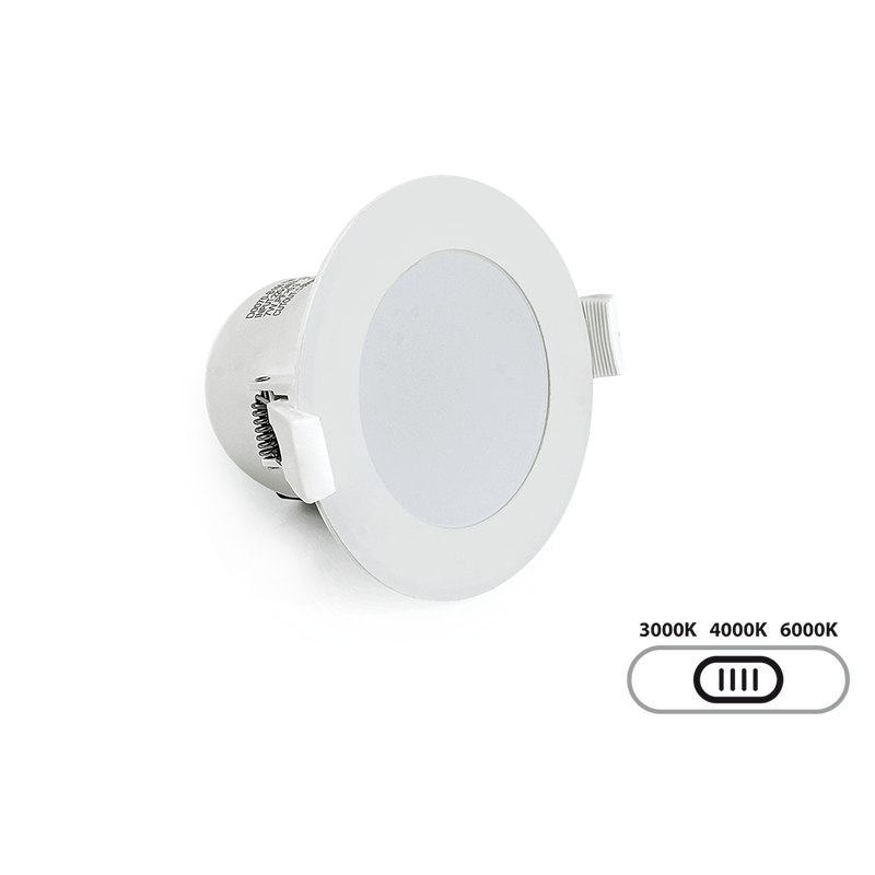 Lampo Recessed Round Downlight LED SYDNEY TRICOLOR 7W
