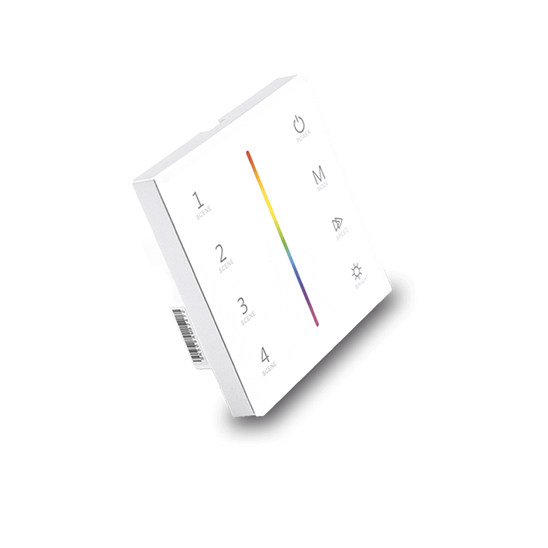 White Adjustable LED Dimmer with RF Touch Remote, 12V-24V DC