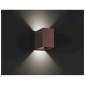 Lodes Laser Cube LED 10x6 Applique Wall Lamp Biemission Coppery
