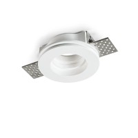 Lampo Ceiling Recessed GU10 Flat Downlight In Plaster With