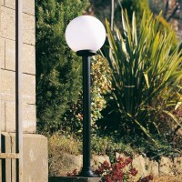 Sovil Accessory Black Pole D60 in Resin for Bollard lamp