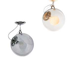 Artemide Miconos Dimmable Ceiling Lamp in Crystal By Ernesto