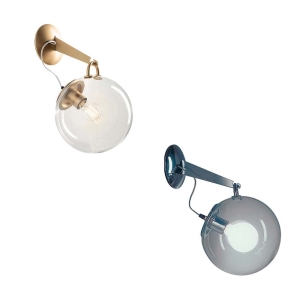 Artemide Miconos Lampada da Parete Dimmerabile in Cristallo By