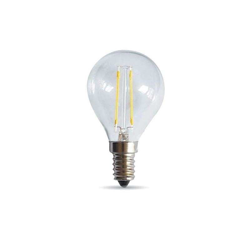 Daylight Bulb Filament Sphere LED E14 4W 440lm 3000K Clear