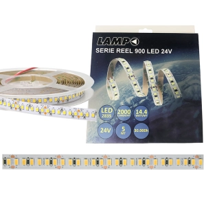 Lampo Strip Striscia LED 3528 180led/m 24V 14.4W/mt Bobina 5