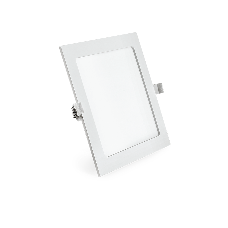 Faretto Led slim da incasso 6W Quadrato Cornice bianca Apertura