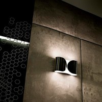 Flos Foglio Applique Wall or Ceiling Lamp Black by Tobia Scarpa
